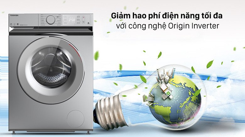 Hiệu quả tiết kiệm năng lượng của động cơ Origin Inverter Toshiba