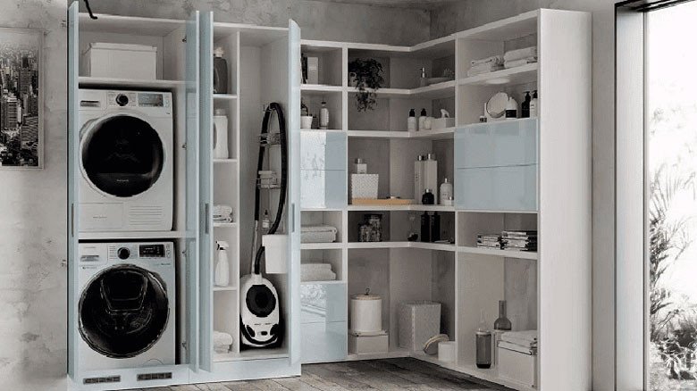 Hình ảnh minh họa máy giặt sấy, thiết bị tích hợp hai chức năng