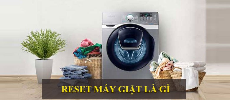 Hình ảnh minh họa quy trình reset máy giặt Samsung