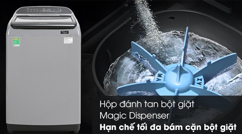 Hộp đánh tan bột giặt Magic Dispenser của máy giặt Samsung WA10T5260BY/SV.