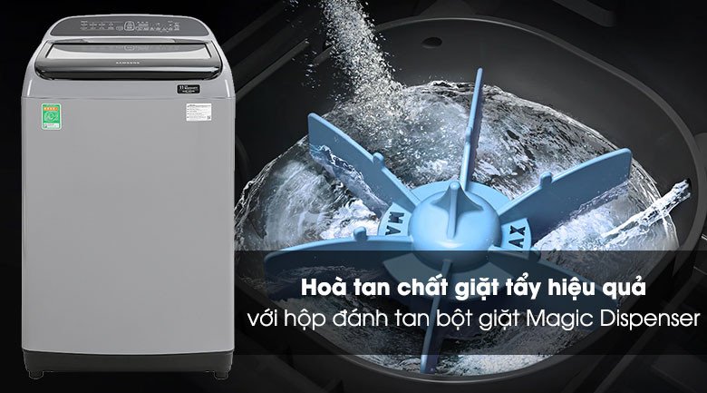 Hộp đánh tan bột giặt Magic Dispenser của máy giặt Samsung WA90T5260BY/SV