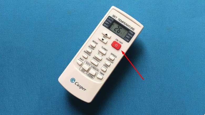 Hướng dẫn bật tắt máy điều hòa Casper bằng remote