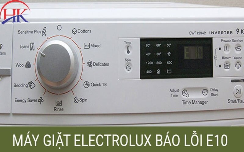hướng dẫn nhận biết lỗi E10 máy giặt Electrolux