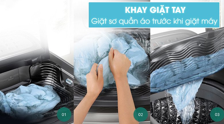 Khay giặt sơ Activ Dual Wash của máy giặt Samsung