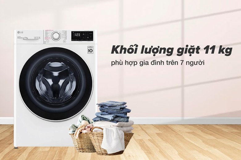 Khối lượng giặt 11kg của LG FV1411S5W