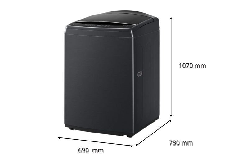 Kích thước máy giặt LG TV2725SV9J lồng đứng 25kg