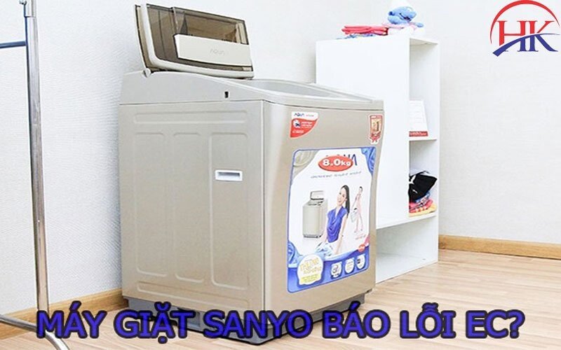 Kiểm tra các bộ phận bên trong khi máy giặt Sanyo báo lỗi EC