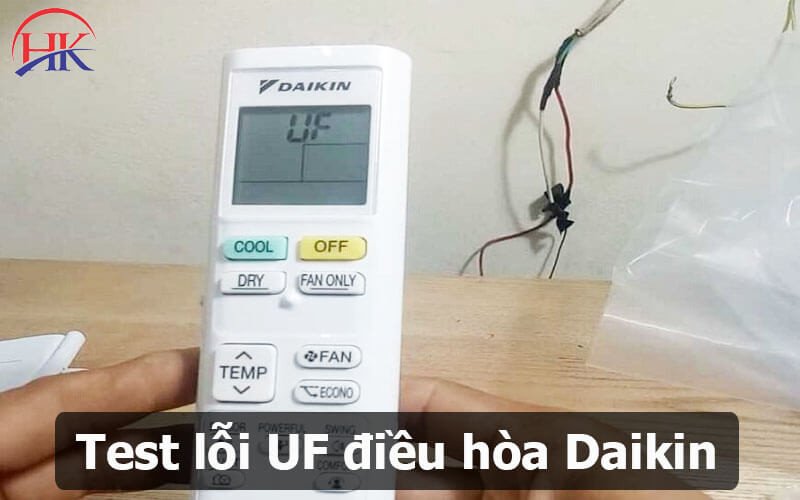 Kiểm tra hệ thống khi điều hòa Daikin gặp lỗi UF