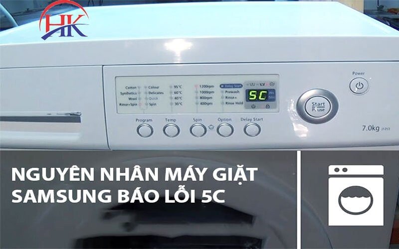 Kiểm tra ống thoát nước - một nguyên nhân phổ biến gây lỗi 5C máy giặt Samsung