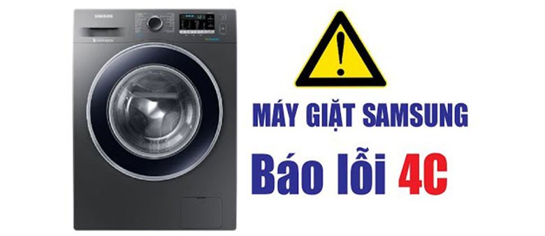 Kiểm tra vòi nước khi máy giặt Samsung báo lỗi 4C