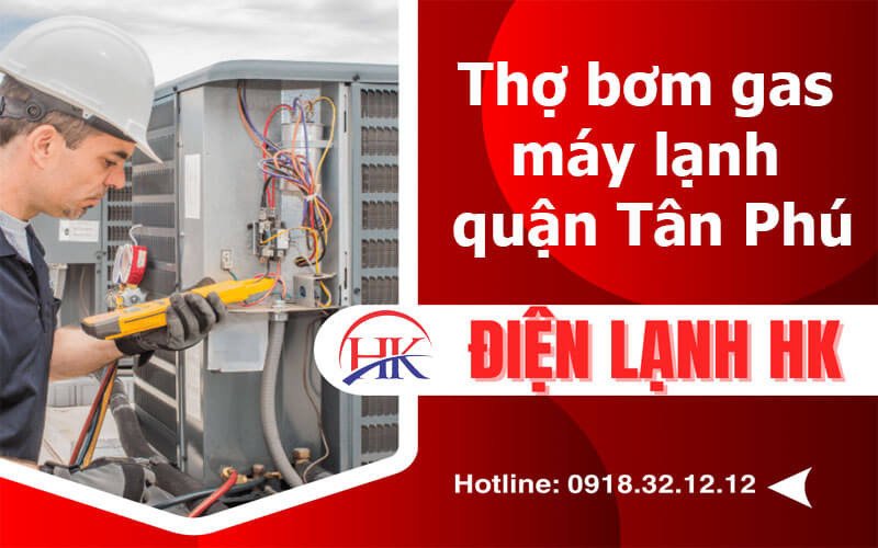 Kỹ thuật viên bơm gas máy lạnh chuyên nghiệp