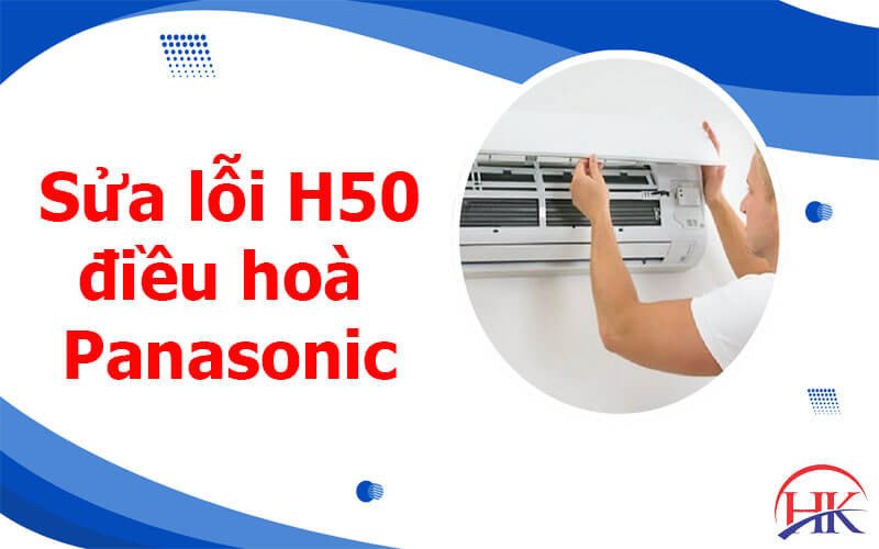 Kỹ thuật viên kiểm tra cảm biến điều hòa Panasonic khi báo lỗi H50 được hiển thị