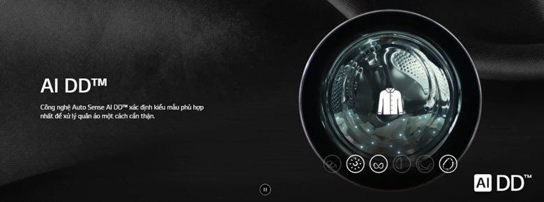 LG WashTower WT1410NHE tích hợp công nghệ AI DD giặt thông minh