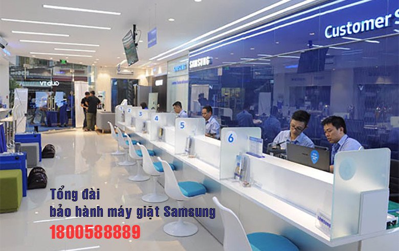 Liên hệ bảo hành máy giặt Samsung qua hotline 1800588889