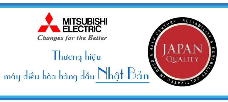 Logo thương hiệu điều hòa Mitsubishi Electric xuất xứ Nhật Bản