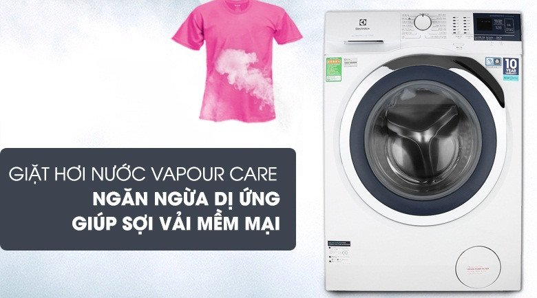 Lợi ích giặt hơi nước của máy giặt lồng ngang EWF9024BDWA