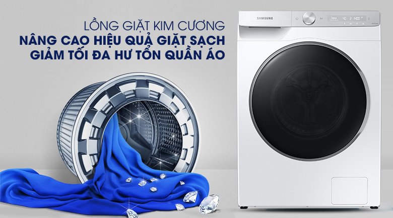 Lồng giặt kim cương chống sờn rách vải