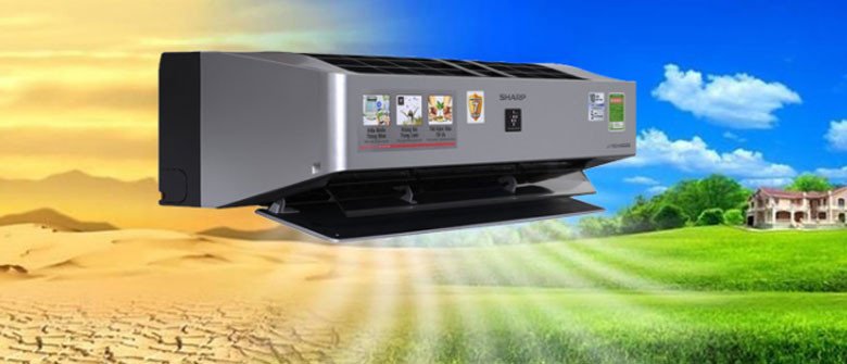 Luồng khí mạnh mẽ từ công nghệ làm lạnh Super Jet của Sharp