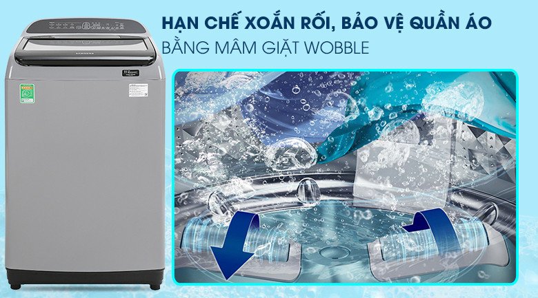 Mâm giặt công nghệ Wobble