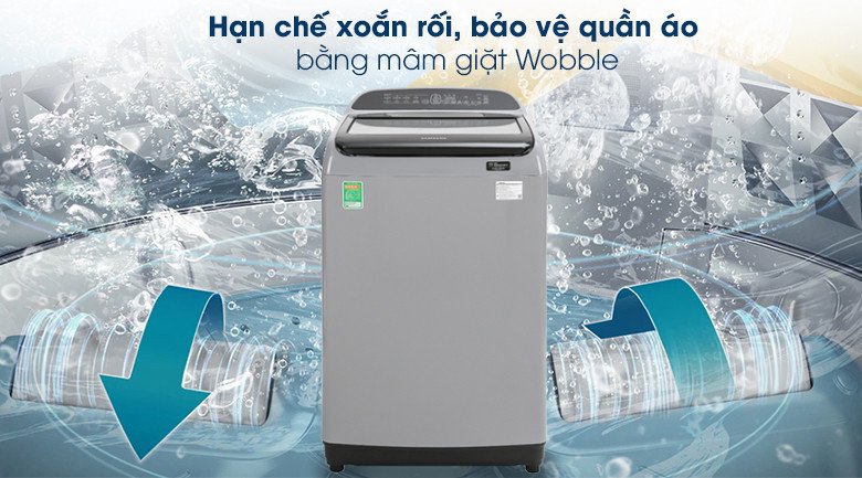 Mâm giặt Wobble chống xoắn rối quần áo trên máy giặt Samsung WA90T5260BY/SV