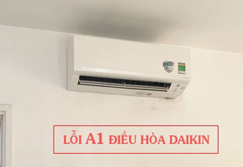 Màn hình điều hòa Daikin hiển thị lỗi A1 báo hỏng bo mạch