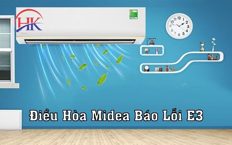 Màn hình điều hòa Midea hiển thị mã lỗi E3 cần kiểm tra