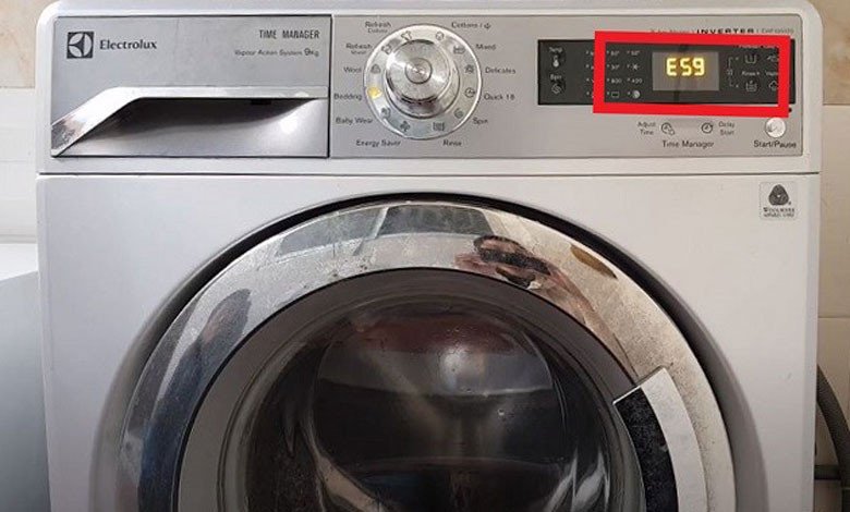 Màn hình hiển thị lỗi E59 trên máy giặt Electrolux