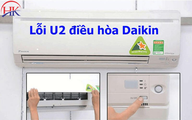 Màn hình hiển thị mã lỗi U2 trên máy lạnh Daikin