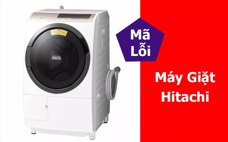 Màn hình máy giặt Hitachi hiển thị mã lỗi