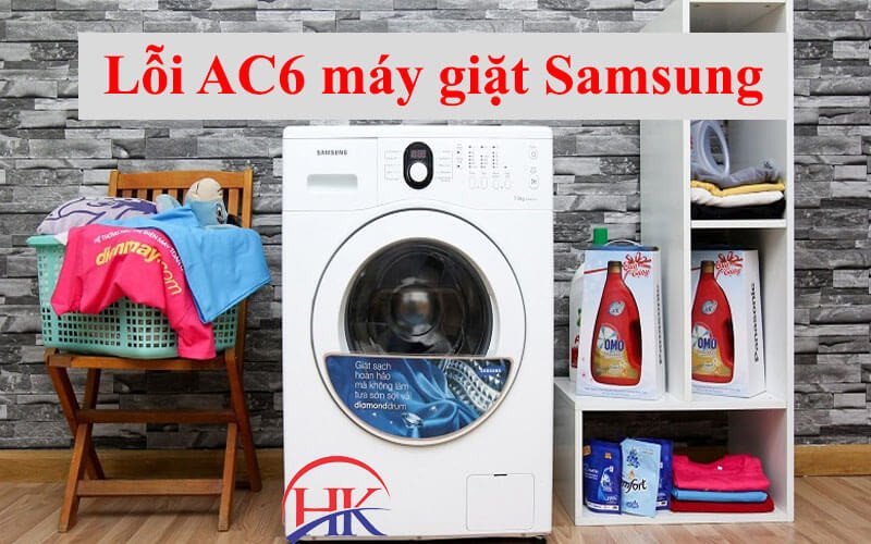 Màn hình máy giặt Samsung hiển thị lỗi AC6