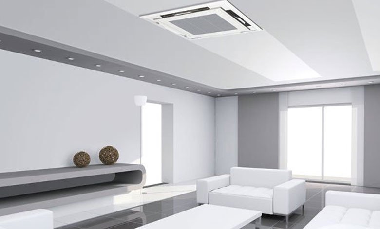 Mặt nạ và thân máy của điều hòa âm trần