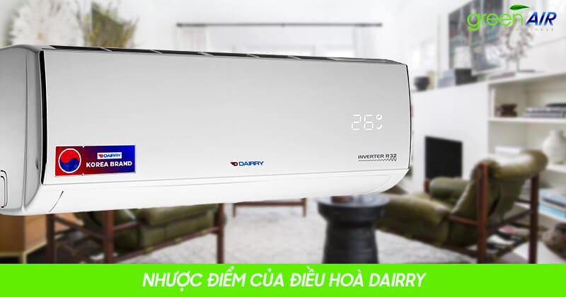 Mẫu điều hòa Dairry phổ biến trên thị trường
