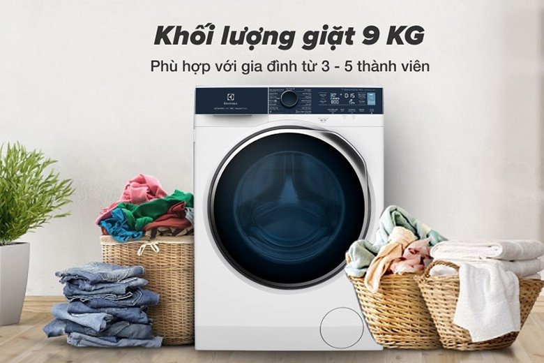 Mẫu máy giặt Electrolux 9kg EWF9042Q7WB tích hợp công nghệ Sensorwash