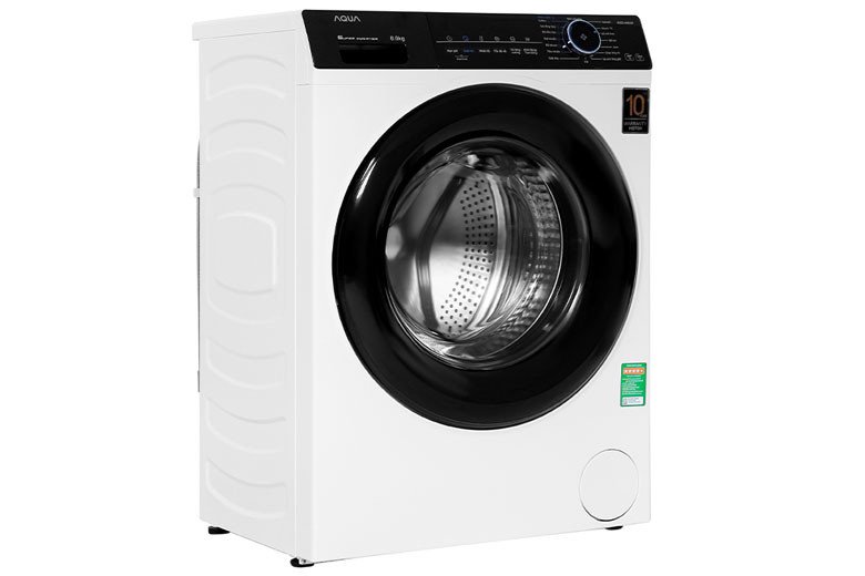 Máy giặt 8kg Aqua Inverter AQD-A800F.W lồng ngang với thiết kế cửa ngang