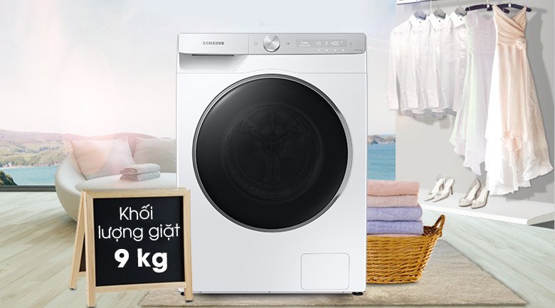Máy giặt 9kg Samsung WW90TP44DSH/SV phù hợp gia đình