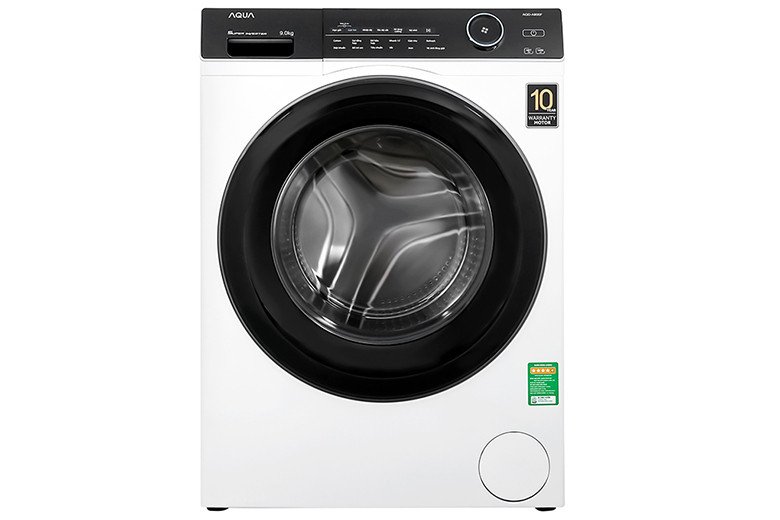 Máy giặt Aqua AQD-A900F W lồng ngang với thiết kế hiện đại
