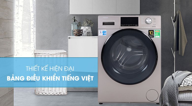 Máy giặt cửa trước Aqua Inverter với lồng giặt lớn