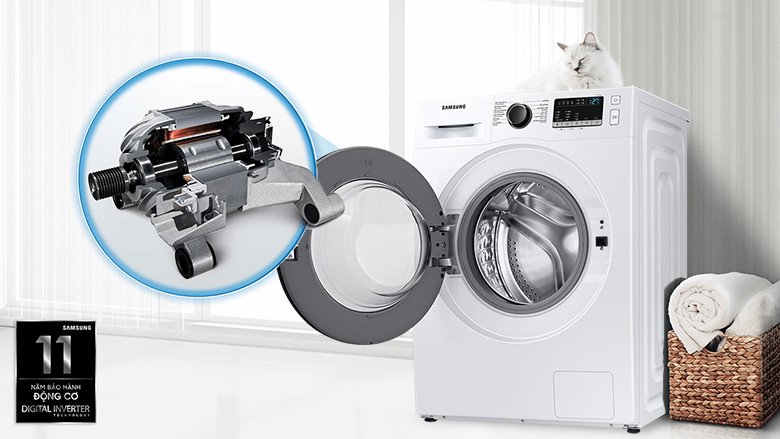 Máy giặt cửa trước Samsung với công nghệ Inverter