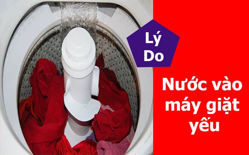 Máy giặt đang gặp tình trạng nước vào yếu