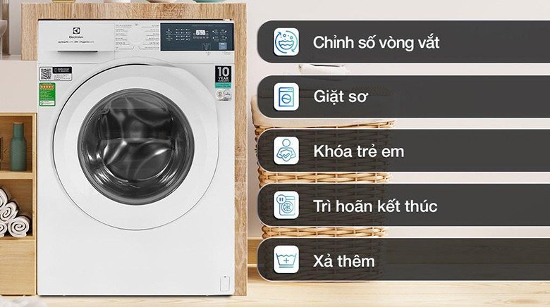Máy giặt Electrolux 10kg EWF1024D3WB