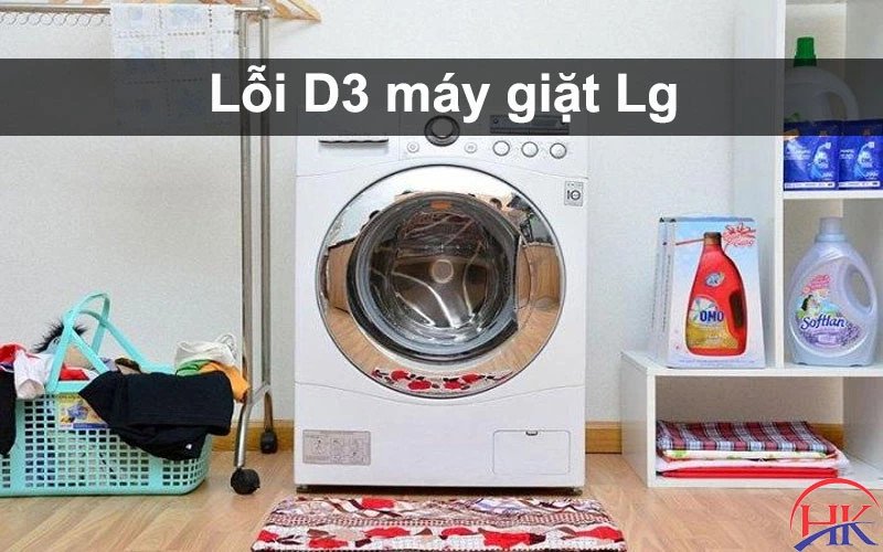 Máy giặt LG báo lỗi D3 trên màn hình hiển thị