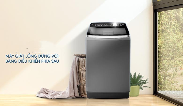 Máy giặt lồng đứng Aqua với mâm giặt kép Twin Pulsator và thác nước 360 độ