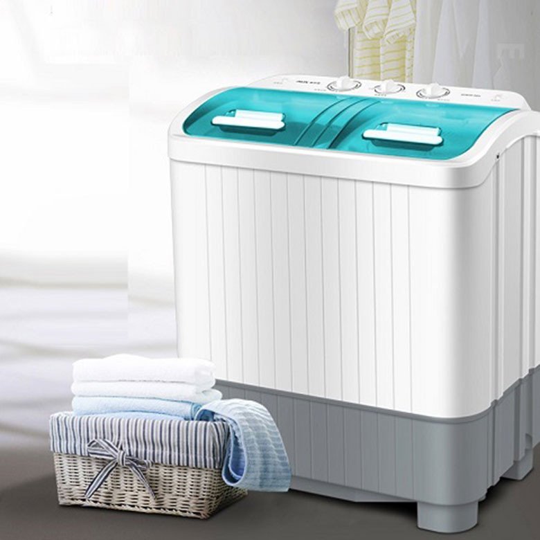 Máy giặt mini Aux thiết kế hai lồng giặt riêng biệt