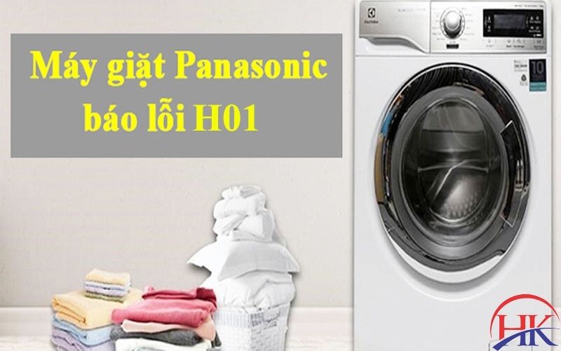 Máy giặt Panasonic hiển thị mã lỗi H01 trên màn hình