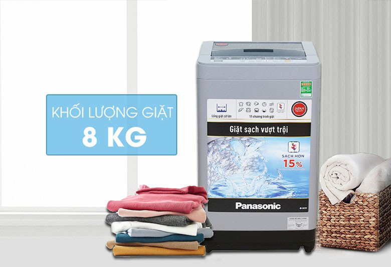 Máy giặt Panasonic NA-F80VS9GRV lồng đứng