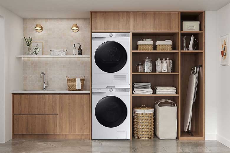 Máy giặt Samsung WW11CGP44DSHSV với kiểu dáng nhỏ gọn