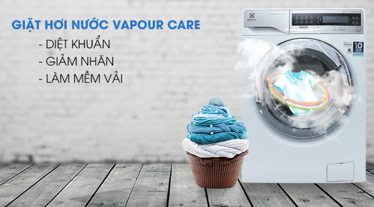Máy giặt sấy Electrolux EWW14113 với lồng giặt thép không gỉ