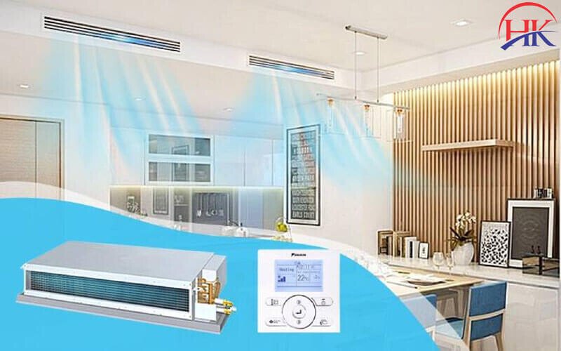 Máy lạnh âm trần nối ống gió và kích thước lắp đặt