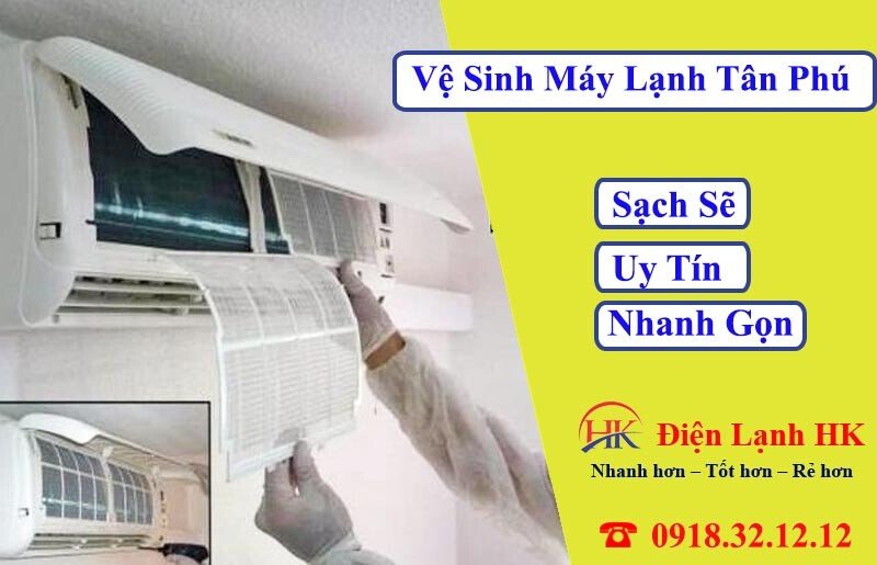 Máy lạnh bám bụi cần được vệ sinh định kỳ để đảm bảo hiệu quả làm mát tại Quận Tân Phú