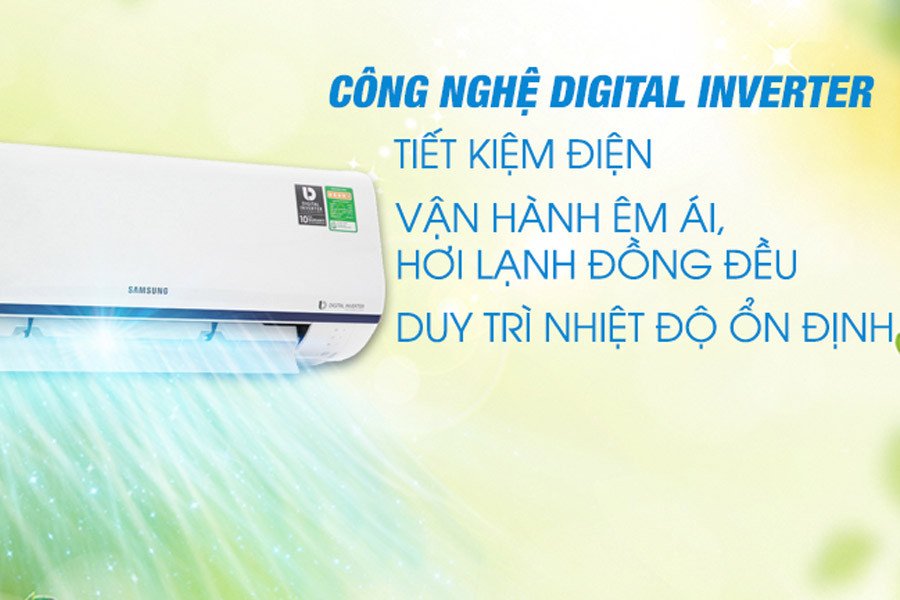 Máy lạnh Samsung Inverter với hiệu suất làm lạnh mạnh mẽ